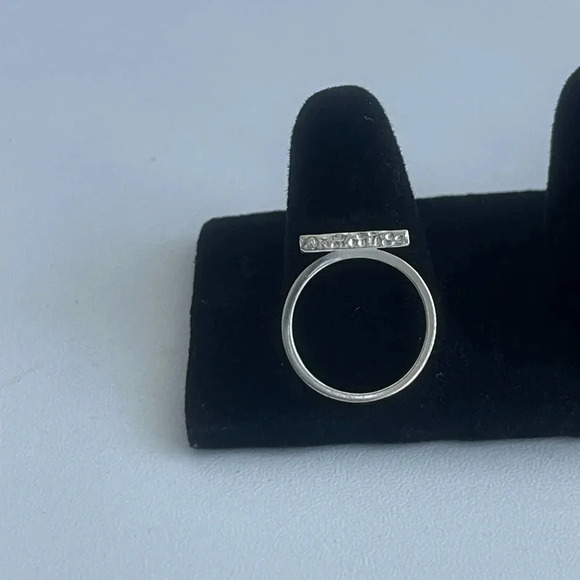 925 Sterling Silver Hammered Ring - Picture 1 of 5